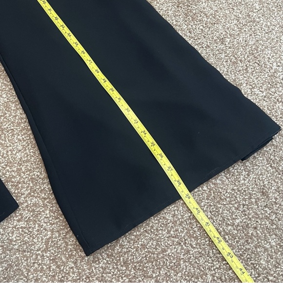 Drapers & Damons -Sz 16 Exquisite Black Crepe Wide-Leg Palazzo Pants Lux Fabric - Picture 9 of 13